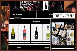 design wine website wine store wine shopify store wine logo wine wine shopify