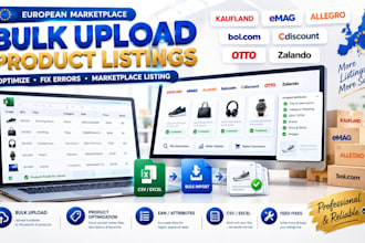 bulk upload optimize product listings kaufland emag allegro european marketplace