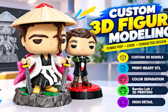 create your custom 3d printed funko pop style figure