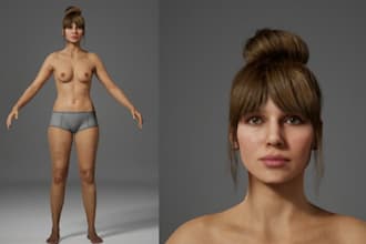 3d model, character rigging, texture, animation, game assets and game character