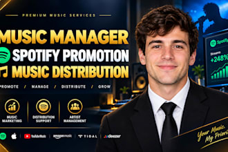 music marketing expert , artist manager and music distribution specialist