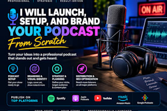 launch setup and brand your podcast from scratch