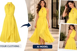 create realistic ai fashion models wearing your clothing