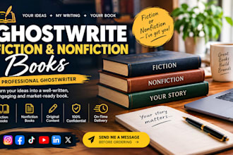 ghostwrite fiction and nonfiction book as ghostwriter ebook ghost book writer