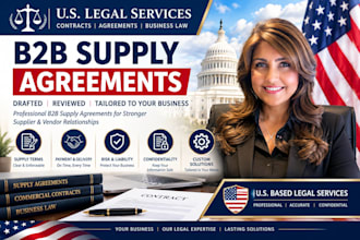 draft vendor agreements and commercial vendor contracts