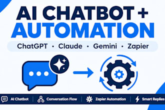 build ai chatbot workflows using chatgpt, claude, gemini, tidio, dialogflow
