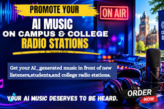 promote your ai music on campus and college radio stations