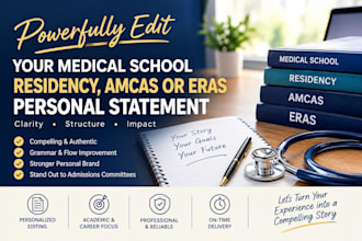 powerfully edit your medical school residency, amcas or eras personal statement