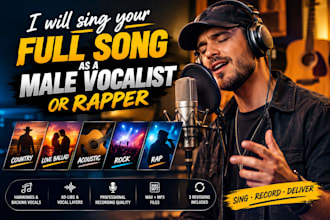 sing love ballad country song acoustic guitar rock song male rapper and vocalist