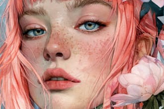 minimalist watercolor portraits from your photos