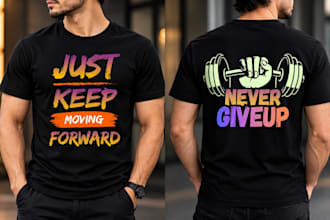 design modern and unique t shirt designs for your brand
