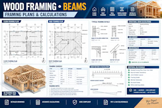 design wood framing plans and structural beam calculations