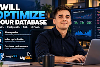 optimize mysql postgresql queries and database