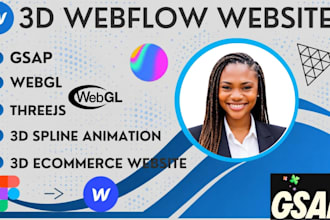 interactive 3d animated webflow 3d website spline threejs gsap webgl 3d webflow