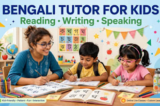 teach bengali language online to foreigners and nri kids