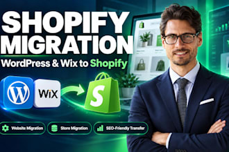 shopify migration website migration wordpress to shopify wix to shopify store