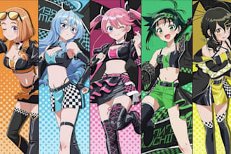 draw anime manga comic light novel, graphic novel and webtoon illustration