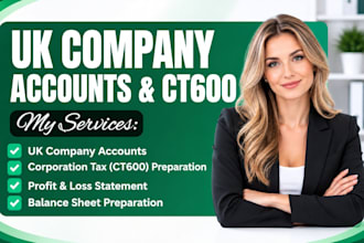 prepare UK company accounts and ct600 corporation tax return