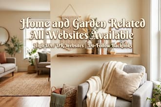 build home decor and improvement backlinks through blogger outreach