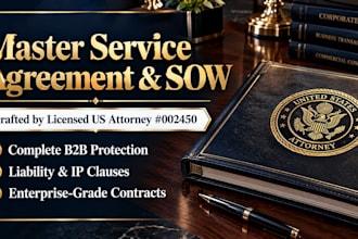 write a master service agreement msa and statement of work sow contract