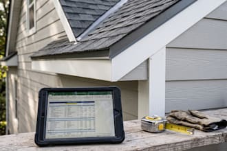 create a detailed xactimate roof and siding replacement estimate with esx file