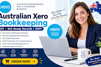 do australian xero bookkeeping, gst, bas ready records and eofy