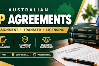 draft australian IP assignment, trademark transfer and licensing agreements