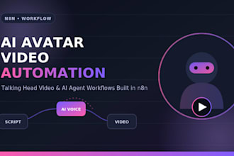 n8n ai avatar talking head video workflow automation build ai agent video system
