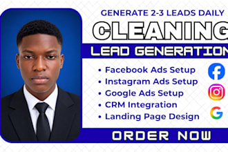 cleaning leads, cleaning facebook ads, cleaning google ads, cleaning video ads