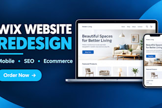 build wix website, wix website design, redesign wix, wix ecommerce, wix seo