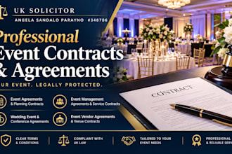 draft airtight event management agreements and event service contracts