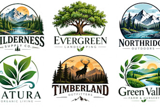 design a professional , eco, organic, leaf, tree, or environmental nature logo