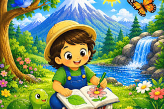 children book illustration and children book illustration