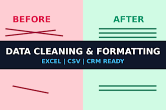 clean, format, and merge complex excel and CSV databases