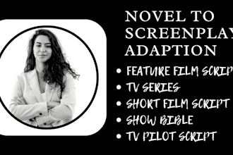 adapt your novel book story into screenplay movie script film script TV pilot