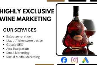 do premium wine marketing and social media marketing for your brand