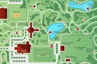 design campground maps, site plan, rv park maps, town maps