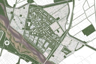 analysis 2d site plan, factory, lot subdivision, draw apartment building layout