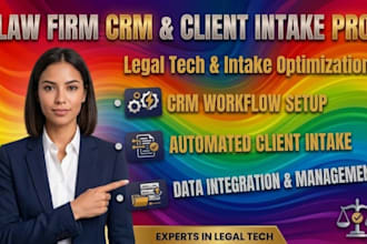 setup law firm crm and client intake automation workflows