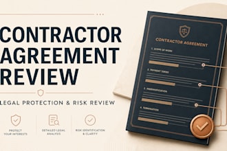 review your contractor agreement for legal protection