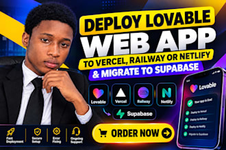 deploy lovable webapp to vercel railway netlify and migrate lovable to supabase
