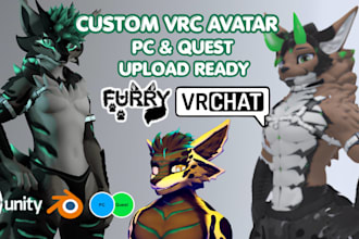 create custom vrchat avatar vrc avatar furry avatar vr character nsfw avatar