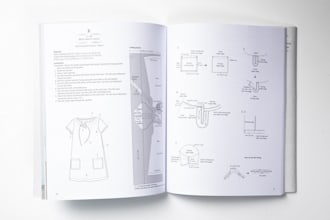 create a professional sewing pattern instruction manual
