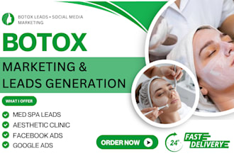 do botox social media marketing lead generation aesthetic clinic med spa