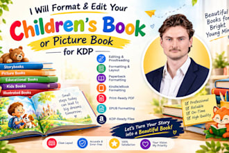 format and edit your children book or picture book for KDP