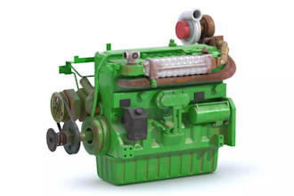 deliver tractor engine for industrial machine, engine transmission,blender model