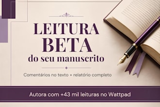 fazer leitura do seu manuscrito