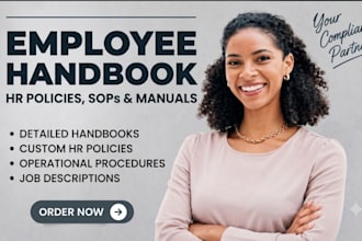 detailed employee handbook hr policies manual and sop