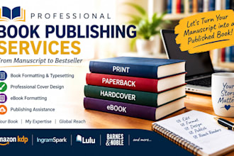 do book formatting for print and ebook, lulu and ingramspark