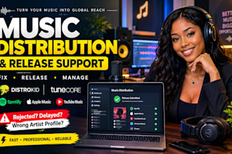 distribute music and fix distrokid tunecore issues